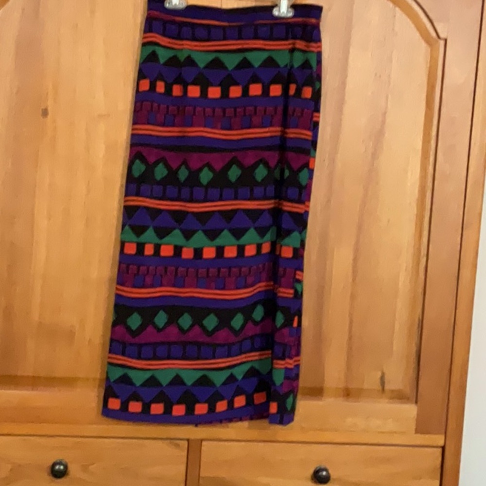 Joan Leslie straight long skirt; size 10 petite